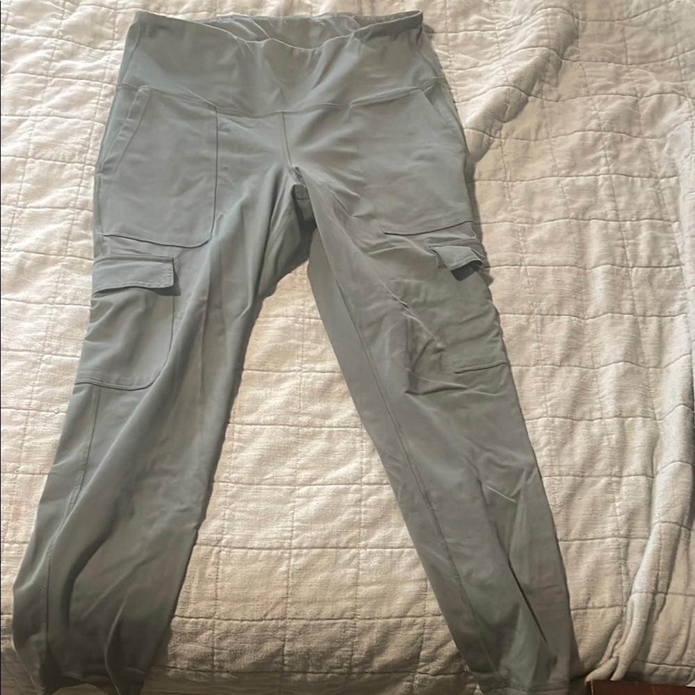 Gray Cargo Joggers